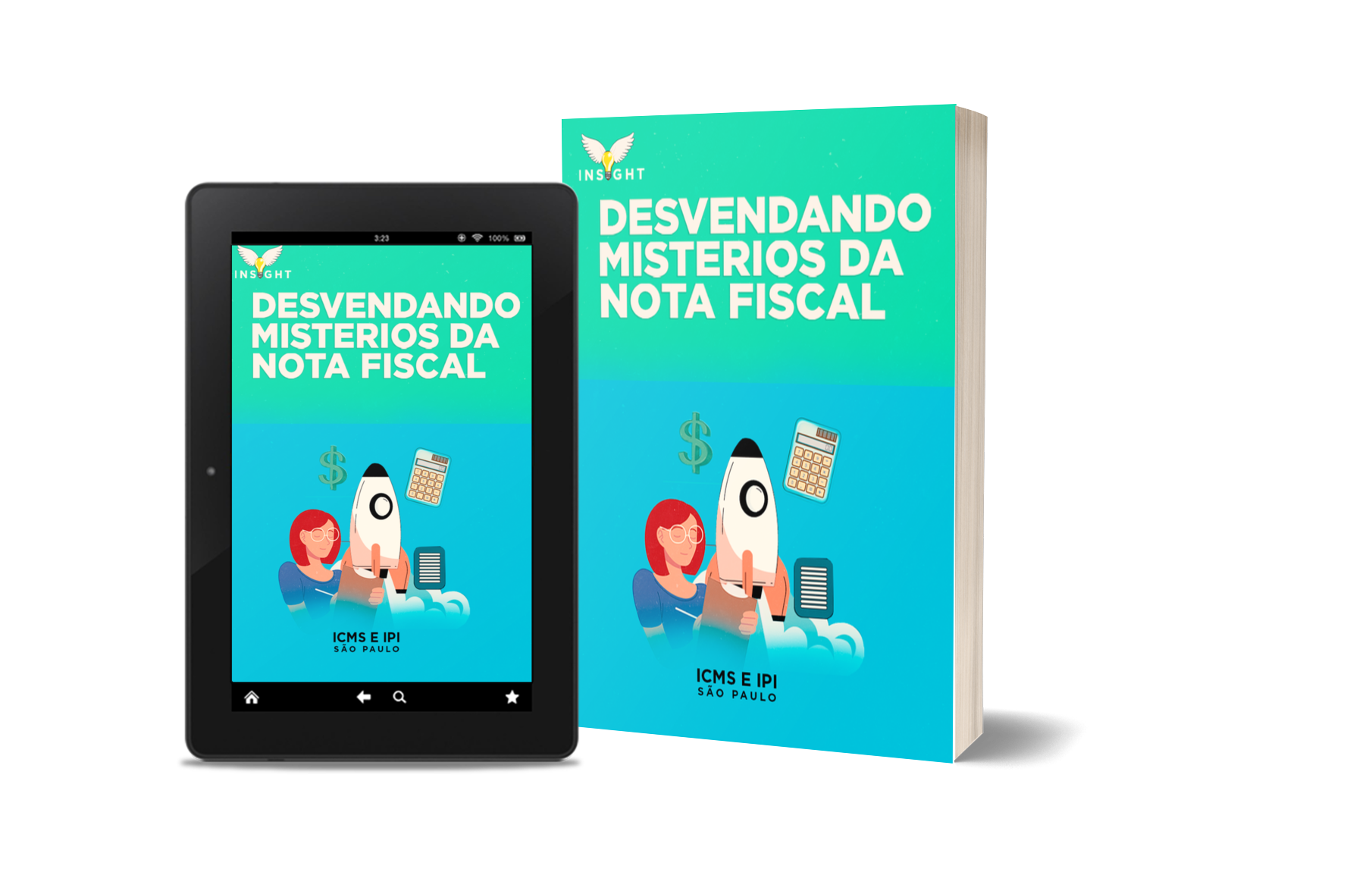 tablet e livro